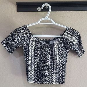 Off the shoulder crop top